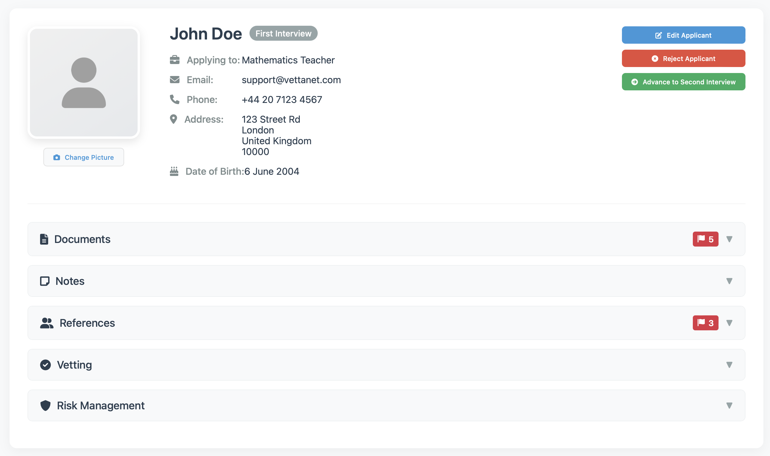 Application Interface
